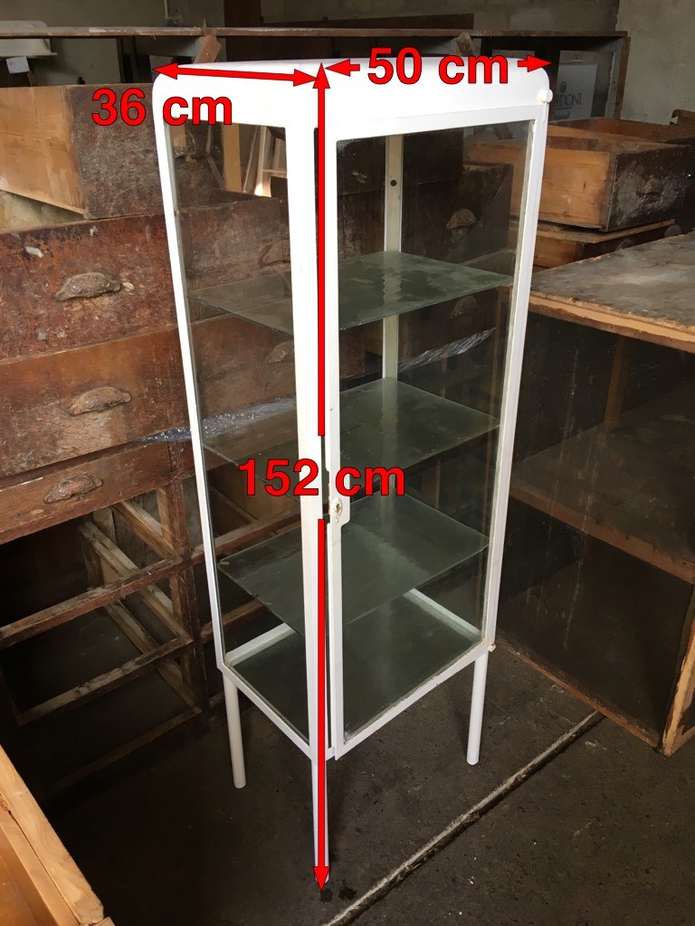 Metal store pharmacy cabinet